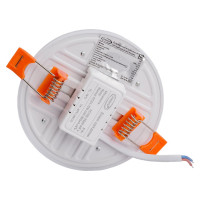 Светодиодный безрамочный встраиваемый светильник IONICH круглый 9Вт 720Лм 230В 6500K 100мм IP20 1587