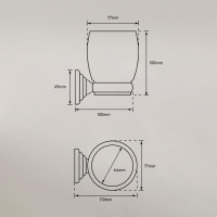 Держатель со стаканом подвесной Bath Plus BX-65706