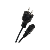 Кабель питания ExeGate Power PC-1 8P Евровилка Schuko- С13 VDE-250V-3х0.5-CU 6A черный 1.8м 280645