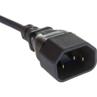 Кабель монитор-компьютер ExeGate UPS- устройство Power EC-1P С13- С14 VDE-250V-3х0 5-CU 6A 1м 280621