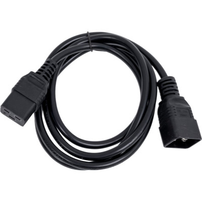 Кабель питания ExeGate UPS  Power EC20-1,8P С19-С20 VDE-250V-3 1.5-СU, 16А, черный, 1.8м 280635