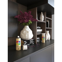 Краска аэрозольная полуматовая CORALINO SATIN RAL9003 белый CS9003