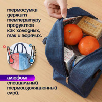 Термосумка ZDK Homium, синяя cb-blue