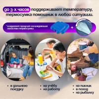 Термосумка ZDK Homium, синяя cb-blue