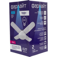 Светодиодная раскладная лампа Фарлайт Ромашка Т110 4+1 70Вт 4000К Е27 FAR000196