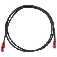 Патч-корд Hyperline PC-LPM-UTP-RJ45-RJ45-C5e-1.5M-LSZH-BK U/UTP, Cat.5е 100% Fluke Componen 229960