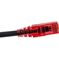 Патч-корд Hyperline PC-LPM-UTP-RJ45-RJ45-C5e-1.5M-LSZH-BK U/UTP, Cat.5е 100% Fluke Componen 229960