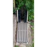 Решетка для чистки обуви Петромаш с 3-мя щётками, 50x25 см 61677