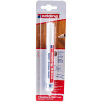 Лаковый маркер для мебели Edding округлый наконечник, 1.5-2 мм, белый, блистер E-8900#624