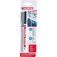 Маркер для белья Edding округлый наконечник, 1 мм, стирка до 95 С, черный, блистер E-8040#1-B#1