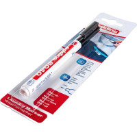 Маркер для белья Edding округлый наконечник, 1 мм, стирка до 95 С, черный, блистер E-8040#1-B#1