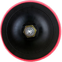 Тарелка опорная 125 мм крепление на липучке Velcro для УШМ М14 + переходник на дрель Bohrer 50112501