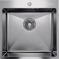 Настольная мойка MIXLINE PRO 50x50, 3 мм, выпуск 3 1/2, 20 см, с сифоном, сатин 547229