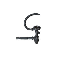 Настольная мойка MIXLINE PRO 50x50, 3 мм, выпуск 3 1/2, 20 см, с сифоном, черный графит 547230