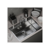 Настольная мойка MIXLINE PRO 65x45, 3 мм, выпуск 3 1/2, 22 см, с сифоном, сатин 547237