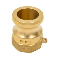 Камлок типа A (ниппель; внутренняя резьба BSP; 32 мм-1 1/4"; латунь) TITAN LOCK TL125ABR
