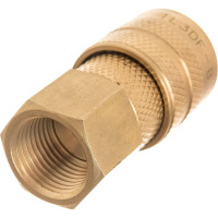 Быстроразъемное соединение D ISO 6150 B (рапид "мама" - внутренняя резьба 3/8"; латунь) TITAN LOCK TL3DF-B