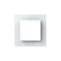 Рамка для розетки LIVOLO 1 пост, цвет белый, стекло BB-C7-SR-11