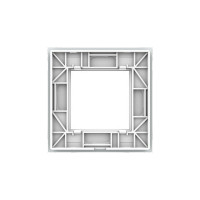 Рамка для розетки LIVOLO 1 пост, цвет белый, стекло BB-C7-SR-11