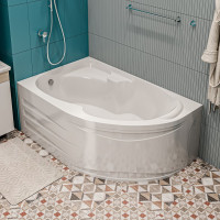 Акриловая ванна 1Marka "DIANA" 170x90, асимметричная левая белая 01ди1790л