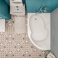 Акриловая ванна 1Marka "DIANA" 170x90, асимметричная левая белая 01ди1790л