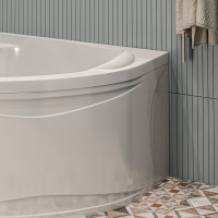 Акриловая ванна 1Marka "DIANA" 170x90, асимметричная левая белая 01ди1790л