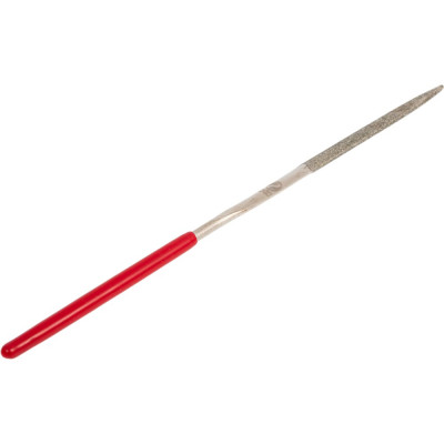 Алмазный надфиль CNIC полукруглый L140x3 с обрезиненной ручкой 53211