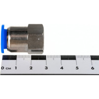 Фитинг металлический 12 мм - внутренняя резьба 1/4" Pegas pneumatic 5213