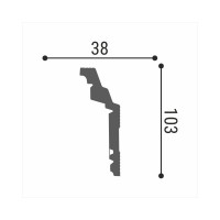 Потолочный плинтус Де-Багет Декор ДП 04/110 00-00001065