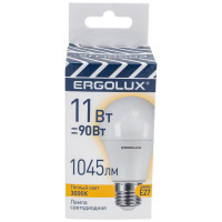 Светодиодная лампа ЛОН Ergolux LED-A60-11W-E27-3K ПРОМО 11Вт Е27 3000К 220-240В 14458