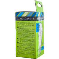 Светодиодная лампа Ergolux LED-A70-35W-E27-4K ЛОН 35Вт E27 4500K 180-240В 14231