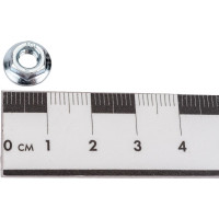 Гайка с фланцем ZAMETAL М5 8.0 DIN 6923 оц., с насеч. уп. 1000 шт ZA083218