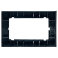 Горизонтальная 2-местная рамка STEKKER без перемычки, серия Катрин, стеклянная, GFR00-7012-05, черный 39571