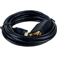 Кабель Cablexpert HDMI VGA, 19M/15M + 3.5Jack 3м медь, черный, позолоченные разъемы A-HDMI-VGA-03-10