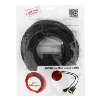 Кабель Cablexpert HDMI-DVI 19M/19M 10м singlelink черный, медь, позолоченные разъемы, экран CC-HDMI-DVI-10MC