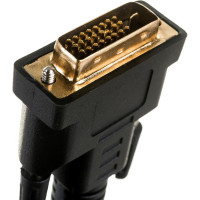 Кабель Cablexpert mDP-DVI 20M/25M, 1.8м, черный, позолоченные разъемы, пакет CC-mDPM-DVIM-6