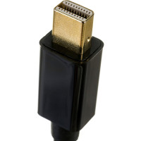 Кабель Cablexpert mDP-DVI 20M/25M, 1.8м, черный, позолоченные разъемы, пакет CC-mDPM-DVIM-6