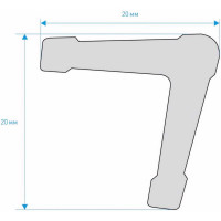 Угол bello deco XPS У 1 20x20 мм 00-00004604