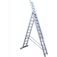 Лестница трехсекционная STAIRS универсальная 11 ступеней AL311