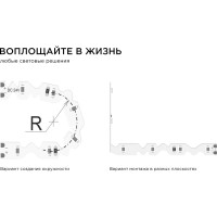 Светодиодная лента Apeyron 24В, 8Вт/м, smd2835, 60д/м, IP20, 700Лм/м, подложка S-типа 6мм, 5м, теплый белый 00-349