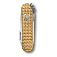 Нож-брелок Victorinox Classic SD Precious Alox Brass Gold 0.6221.408G