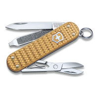 Нож-брелок Victorinox Classic SD Precious Alox Brass Gold 0.6221.408G