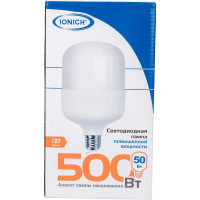 Светодиодная лампа высокой мощности IONICH ILED-SMD2835-Т125-50-4500-220-4-E27 1298 1507