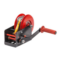 Ручная малая лебедка ЦМК ЛРМ-1.5(500) барабанная, трос 6.2 мм х 20 м L0023