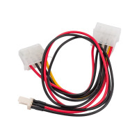 Кабель питания Cablexpert для вентилятора 12V, molex -> molex + 3pin, 15см CC-PSU-5