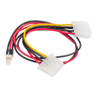 Кабель питания Cablexpert для вентилятора 12V, molex -> molex + 3pin, 15см CC-PSU-5