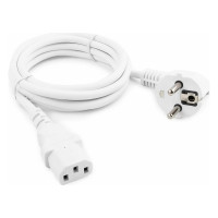 Кабель питания Cablexpert 1.8м, Schuko-C13, VDE, 3х0.75мм2, 10А, белый, с заземлением, PC-186W-VDE