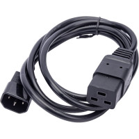 Кабель питания Cablexpert 1.8м, C14-C19, 3x1 кв.мм, черный, с заземлением PC-189-1-1