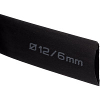 Термоусаживаемая трубка TDM ELECTRIC ТУТнг 12/6 черная в коробке (10 м/упак) SQ0518-0434