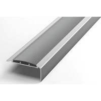 Порог угловой антискользящий алюминиевый ЛУКА (57,7х27 мм, 1,8 м, Без окраса) УТ000023732